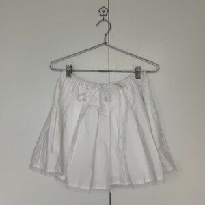 J. Crew Pleated Tie Waist Mini Skirt